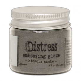 Hickory smoke, Distress Embossing glaze