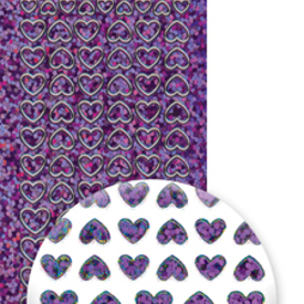 Hearts Diamond Purple, 2 sheets