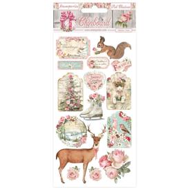 Chipboard, Pink Christmas