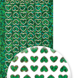 Hearts Diamond Green, 2 sheets