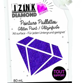 24 Carat Purple Glitter Paint Izink Diamond