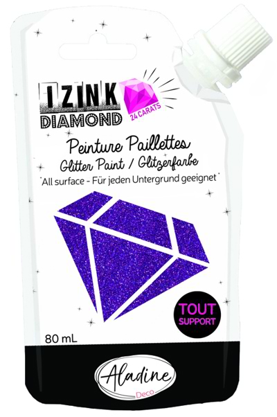 24 Carat Purple Glitter Paint Izink Diamond