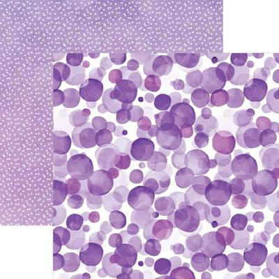 Watercolor Polka Dots, Purple