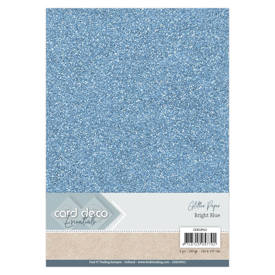 Glitter Paper Bright Blue