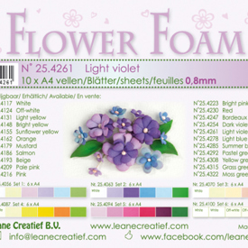 Flower foam, Light Violet