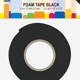 Tape rolls Black 2mm