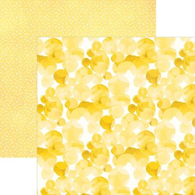 Watercolor Polka Dots, Yellow