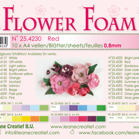 Flower foam, Red