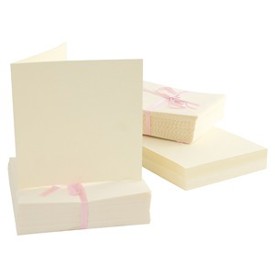Square Cards/Envelopes (100pk) - Cream