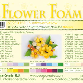 Flower foam, Sunflower yellow