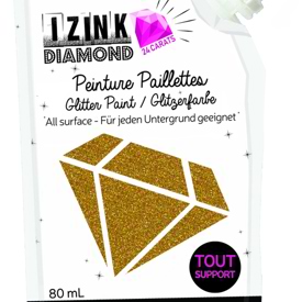 24 Carat Gold Glitter Paint Izink Diamond