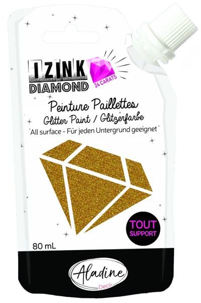 24 Carat Gold Glitter Paint Izink Diamond