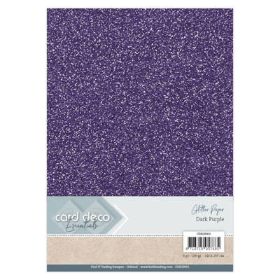 Glitter Paper Dark Purple