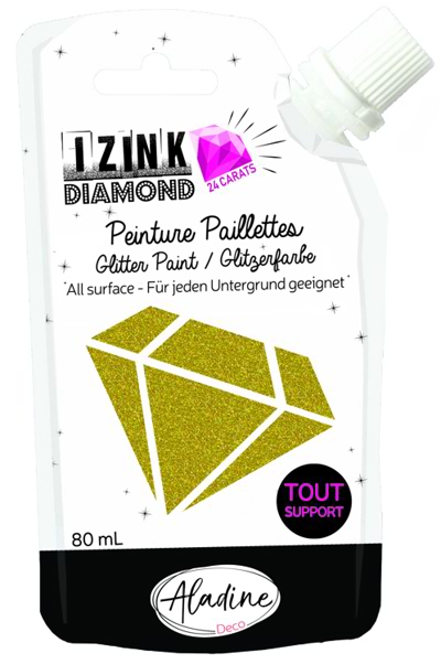 24 Carat Light Gold Glitter Paint Izink Diamond