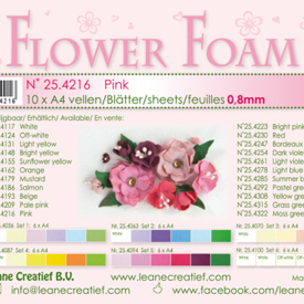 Flower foam, Pink